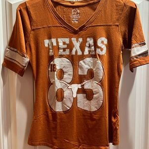 Pro Edge university of Texas longhorns v neck t-shirt size xs/s new